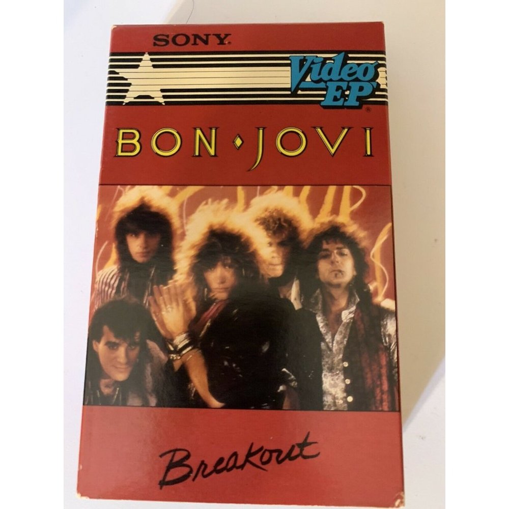 Vintage‎ Bon Jovi Breakout BETA Tape-Not VHS Rare